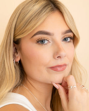 Sterling Silver Simple Bead Nose Stud
