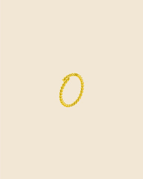 Sterling Silver Twisted Rope Nose Ring