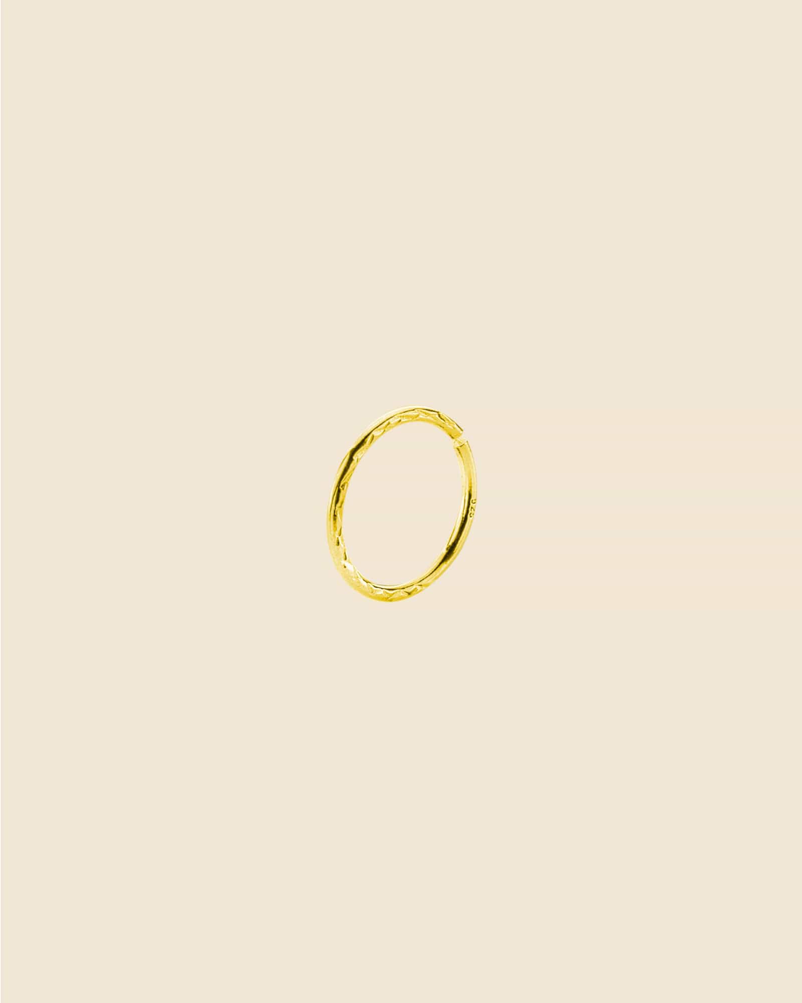 Sterling Silver Textured Nose Ring