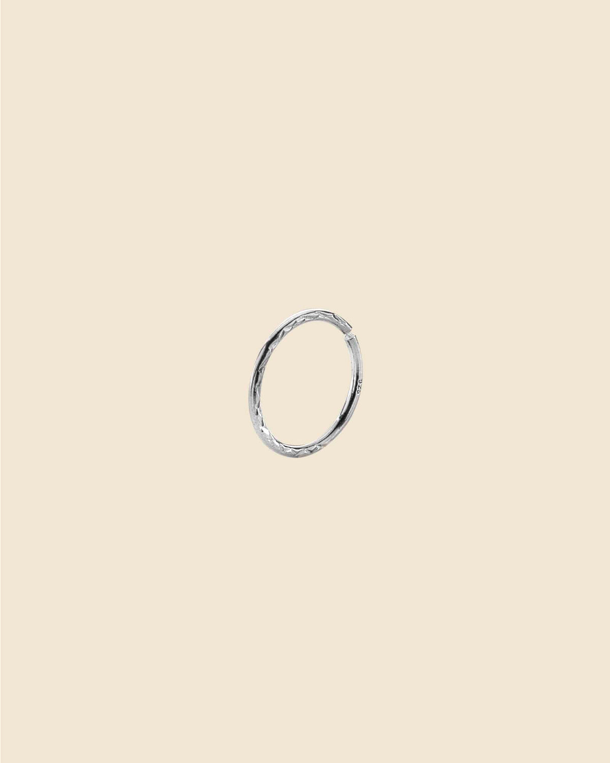 Sterling Silver Textured Nose Ring