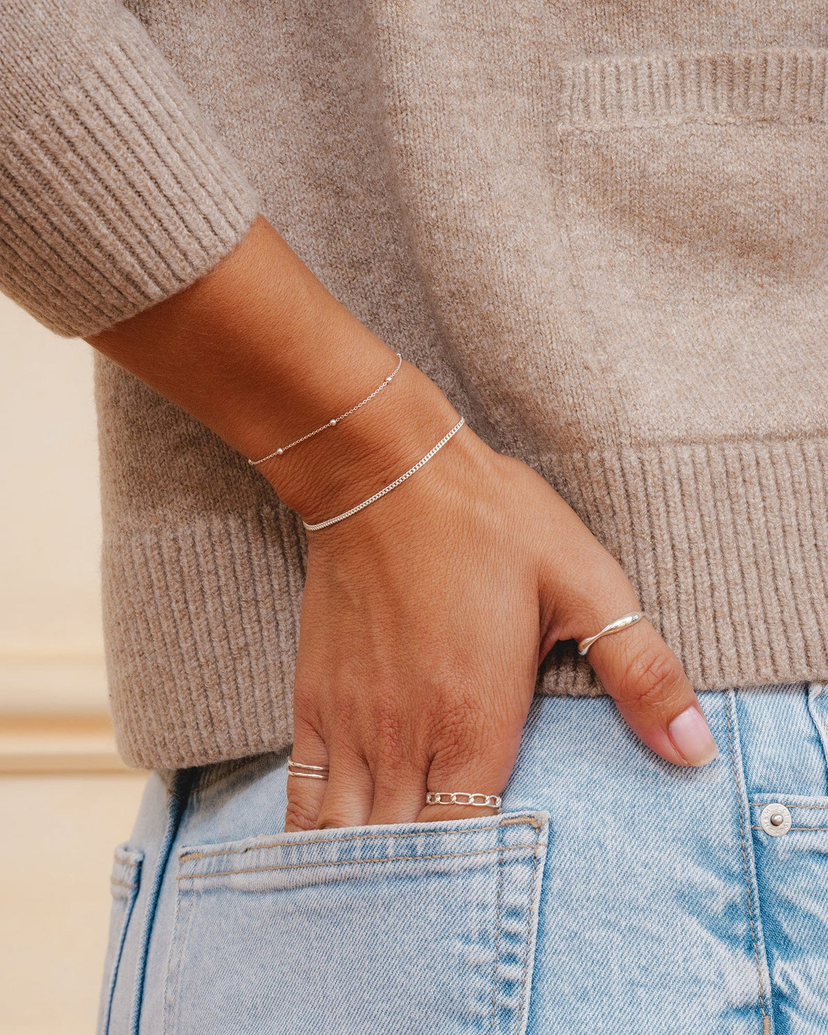 Sterling Silver Light Curb Chain Bracelet