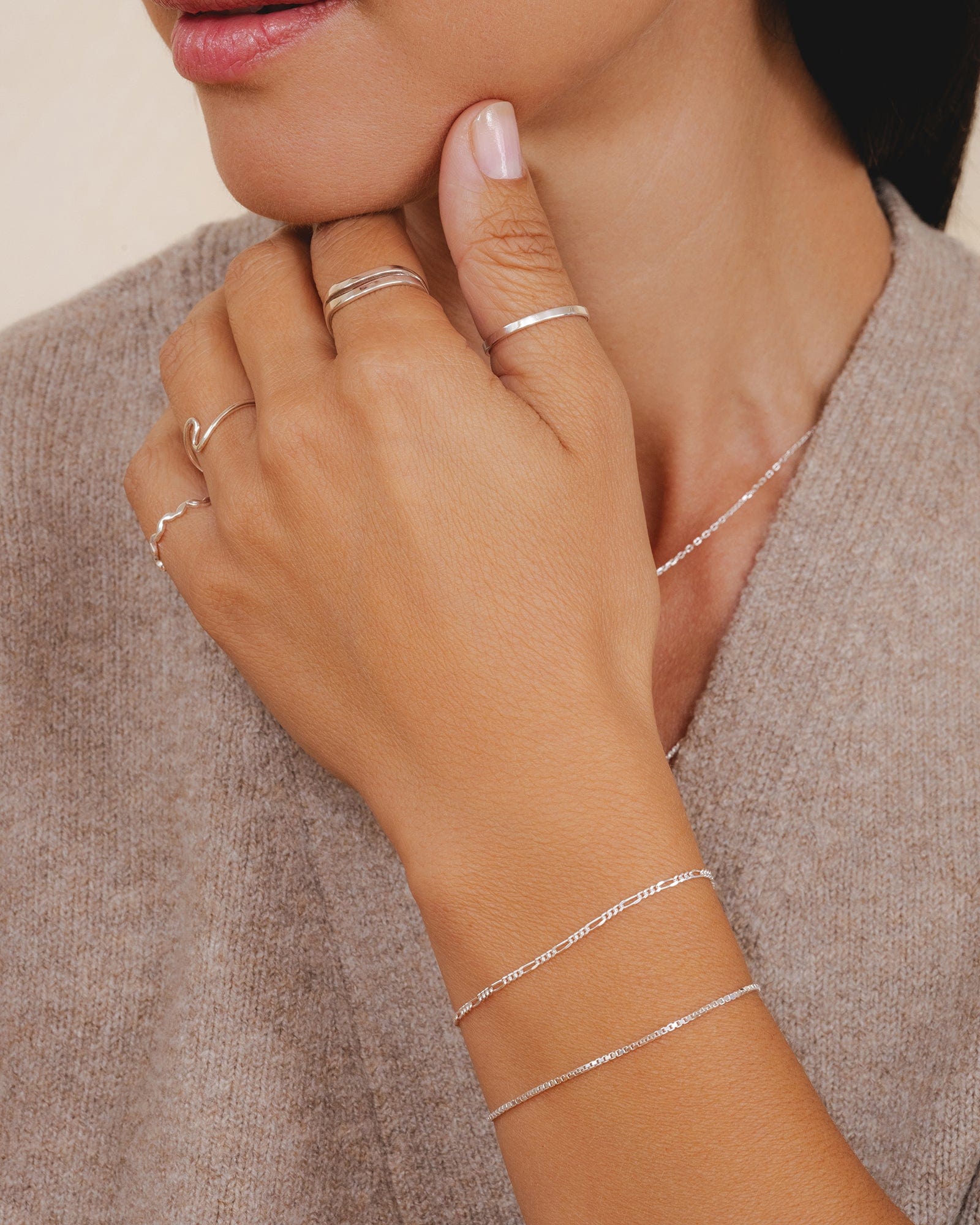 Sterling Silver Dainty Swirl Ring