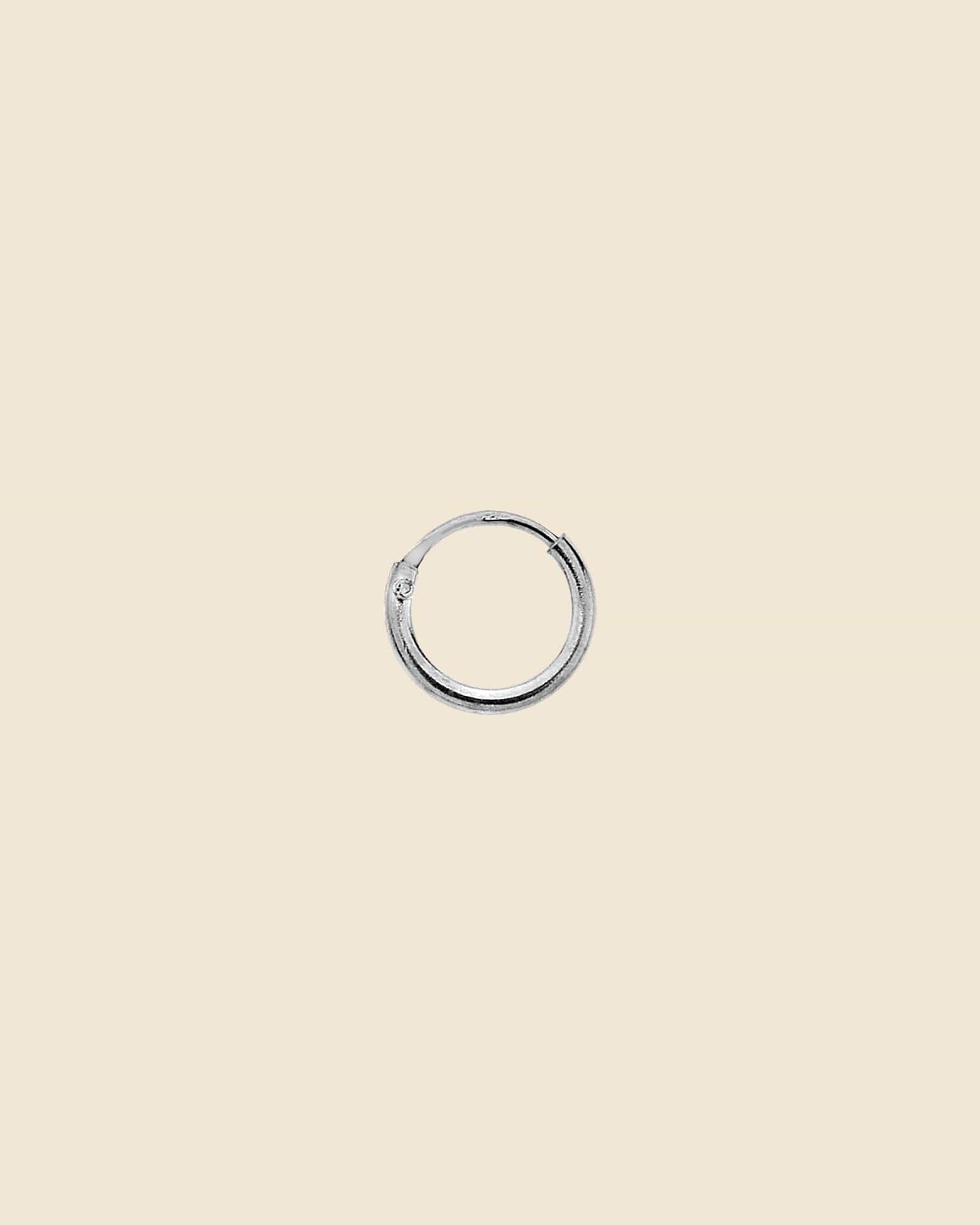 Sterling Silver Simple Individual Sleeper Hoop