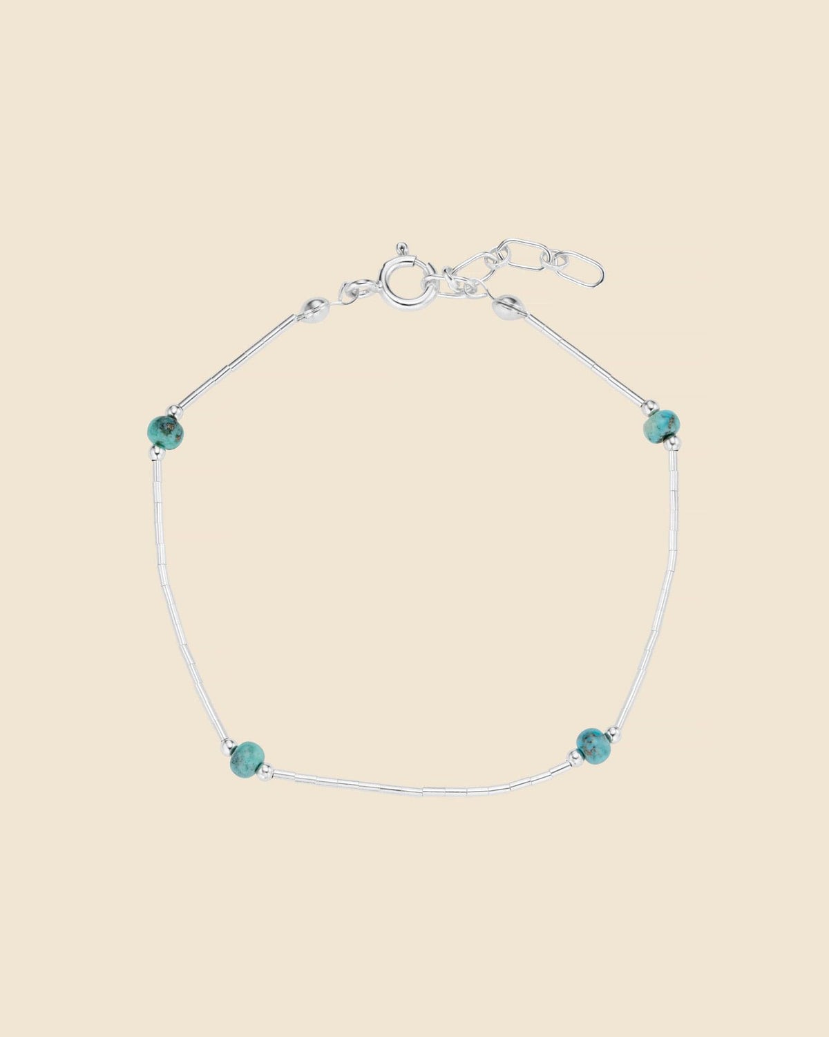 Sterling Silver and Turquoise Ball Bracelet