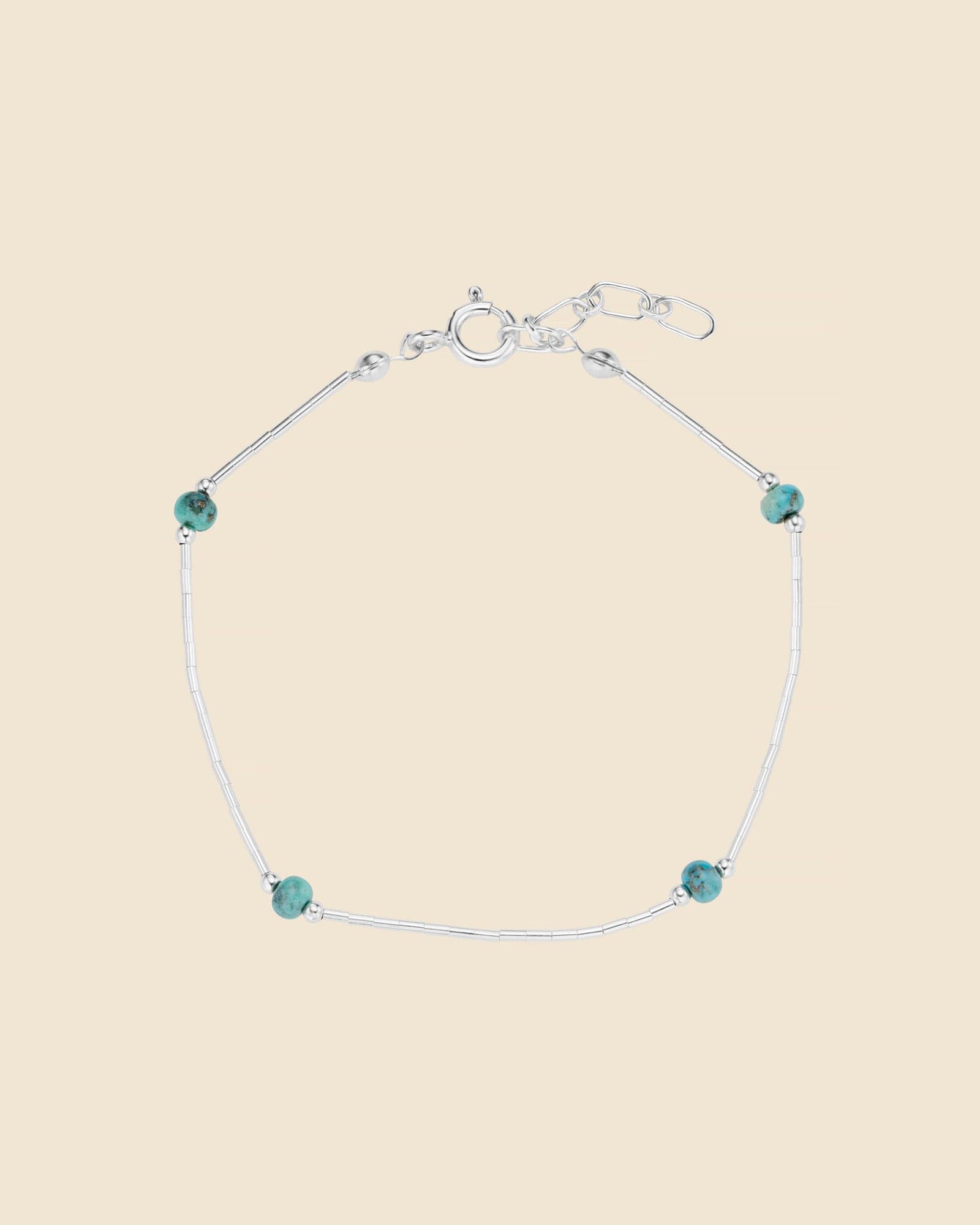 Sterling Silver and Turquoise Ball Bracelet