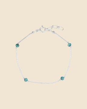 Sterling Silver and Turquoise Ball Bracelet