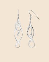Sterling Silver 2 Twist Cascade Earrings