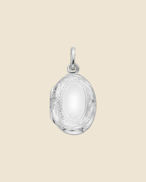 Sterling Silver Oval Locket Pendant