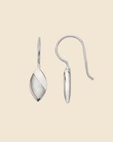 Sterling Silver and Mother of Pearl Drop Earrings