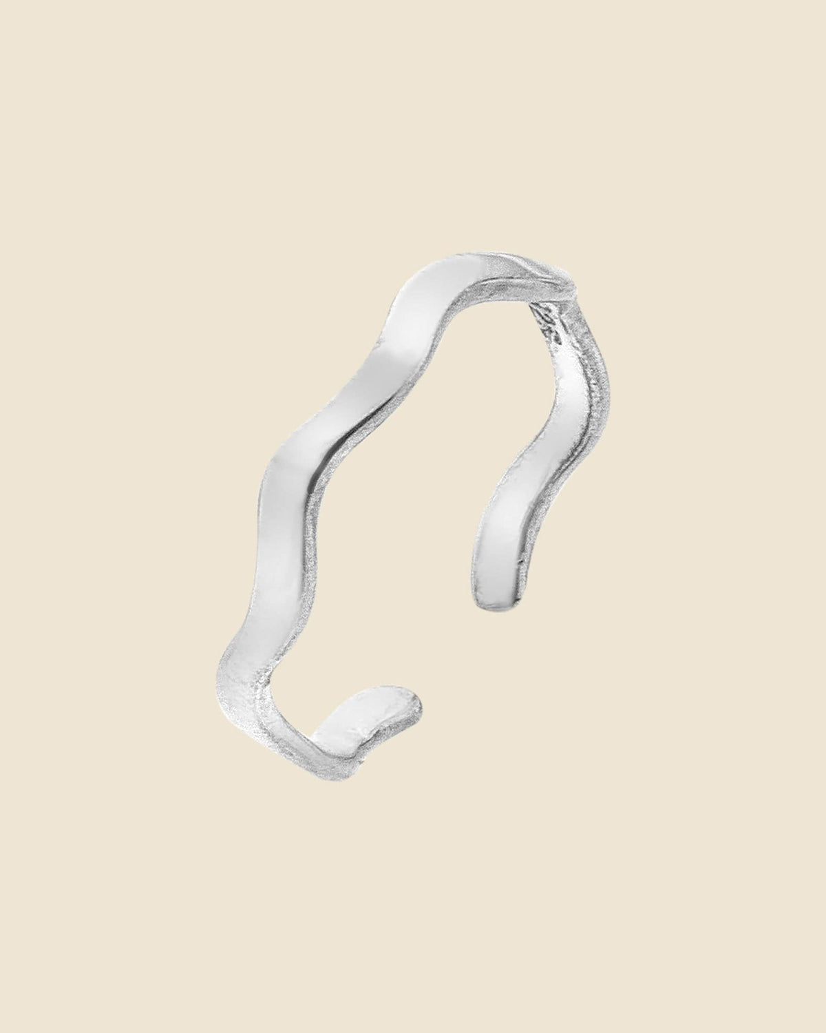 Sterling Silver Wave Toe Ring