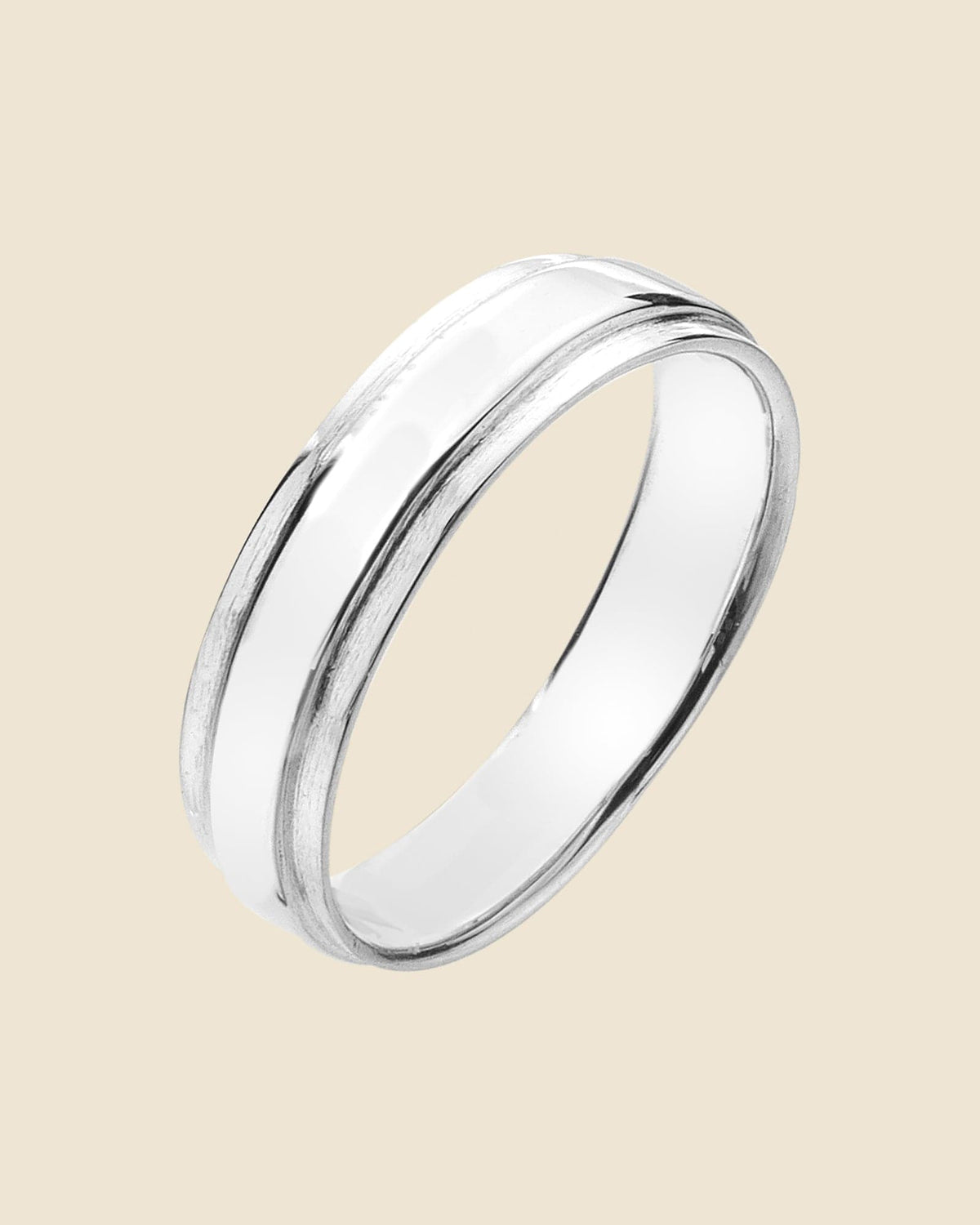 Sterling Silver Double Band Ring