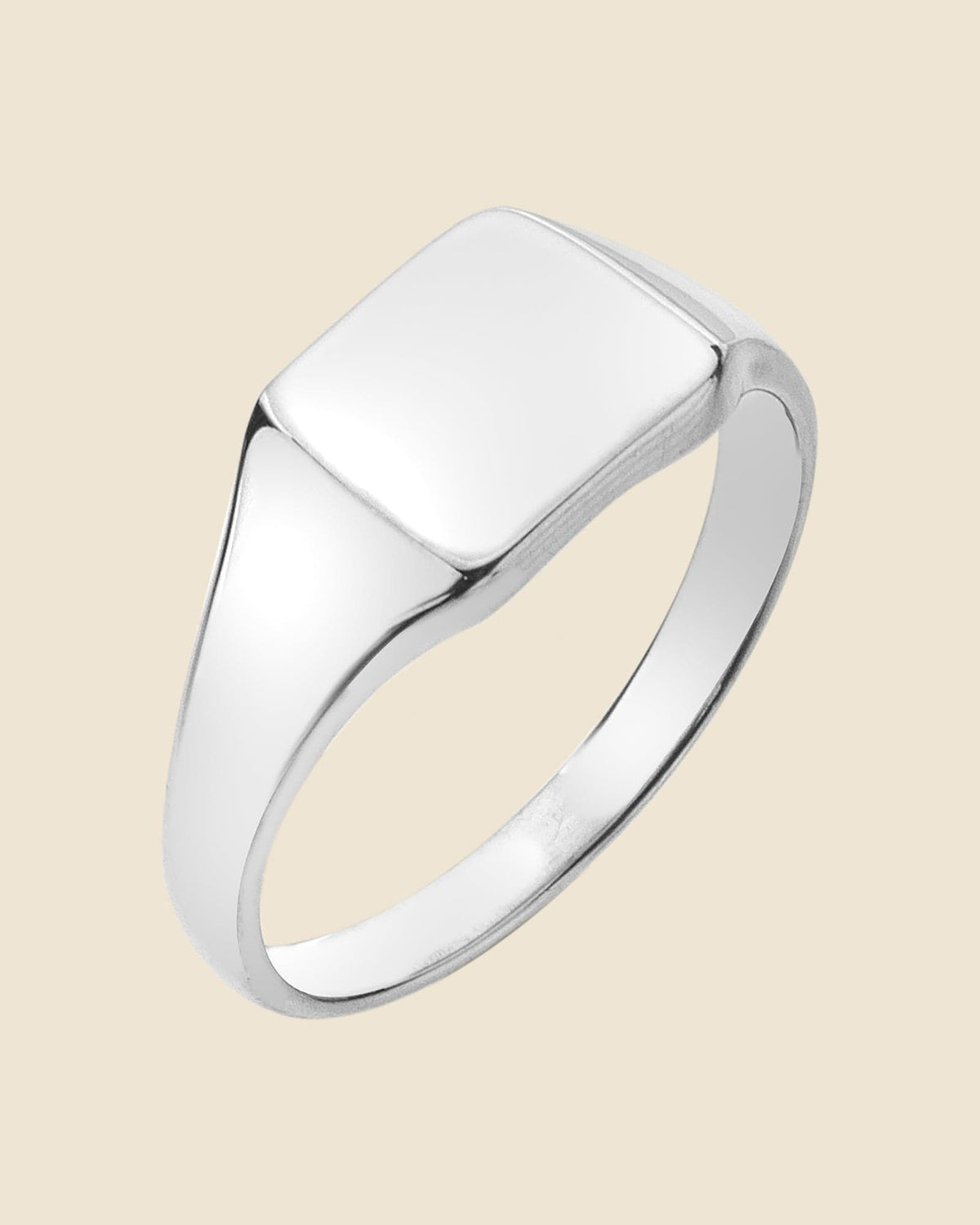 Sterling Silver Rectangle Signet Ring