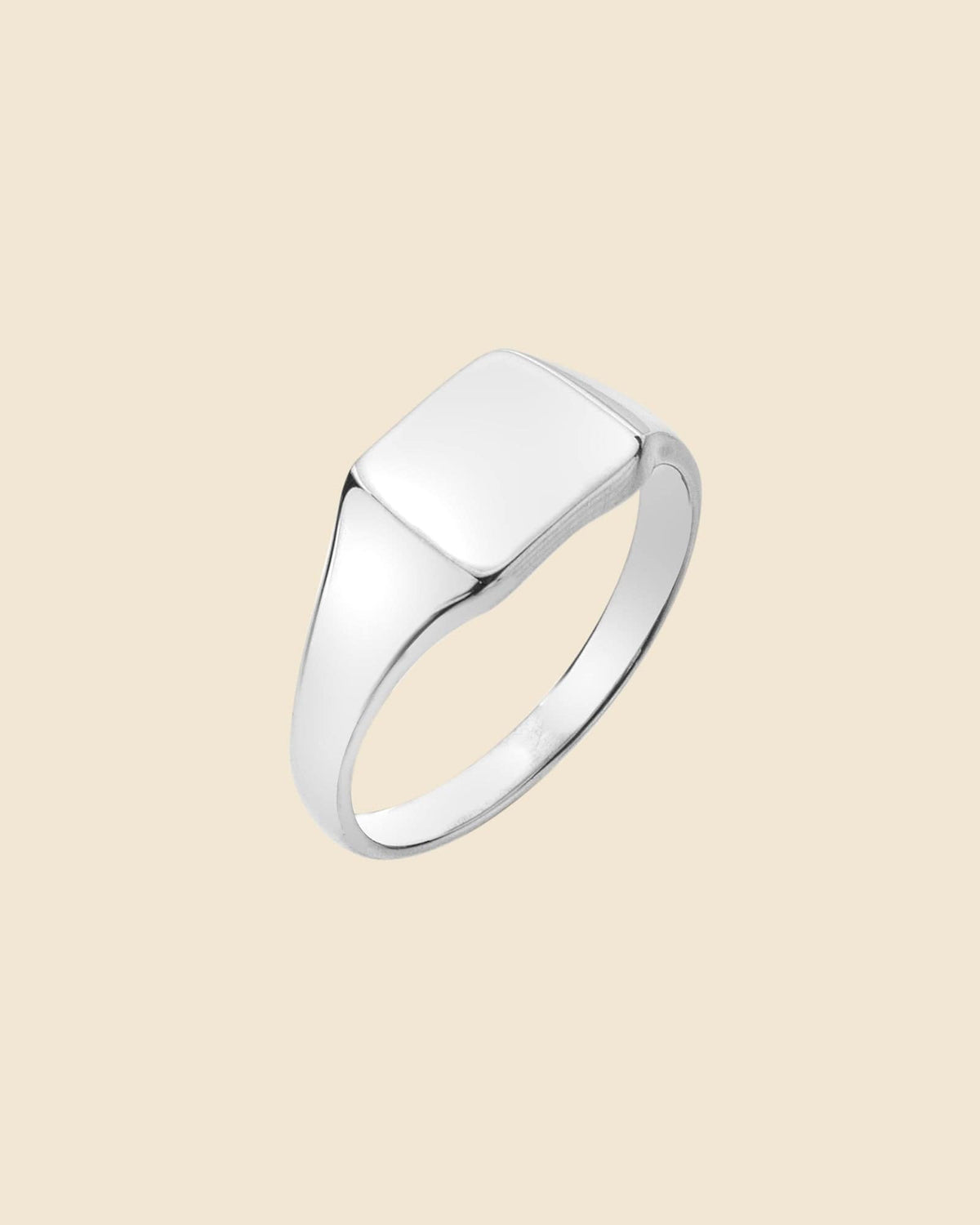 Sterling Silver Rectangle Signet Ring