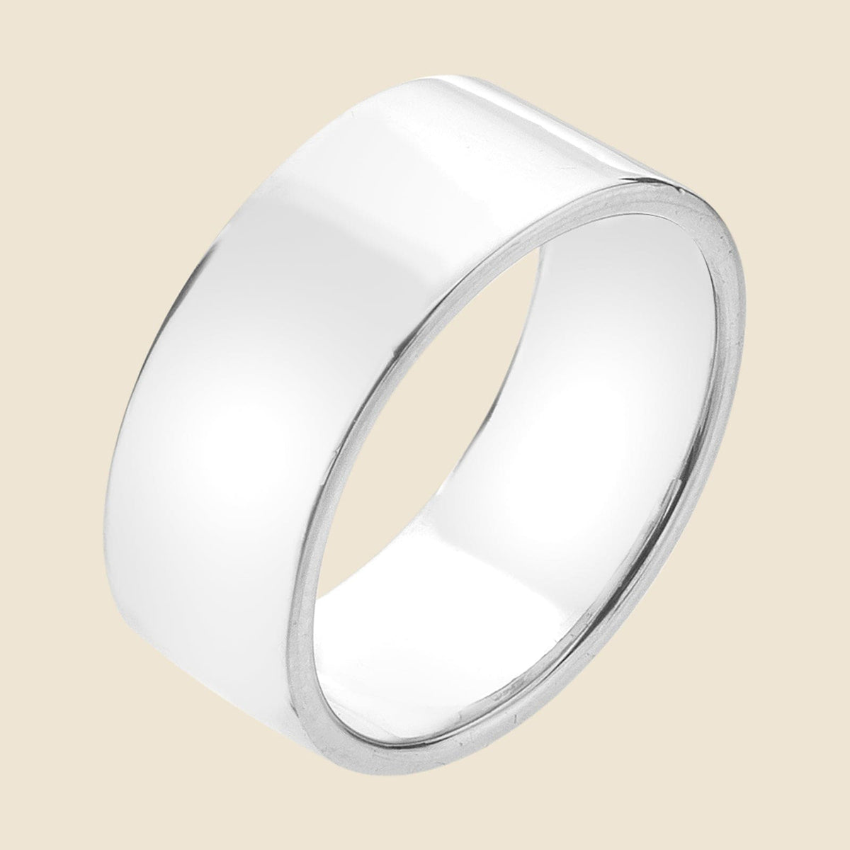 .925 Sterling Silver Band Ring With Clear CZ – Women's Journey Ring, Sizes 2-13
