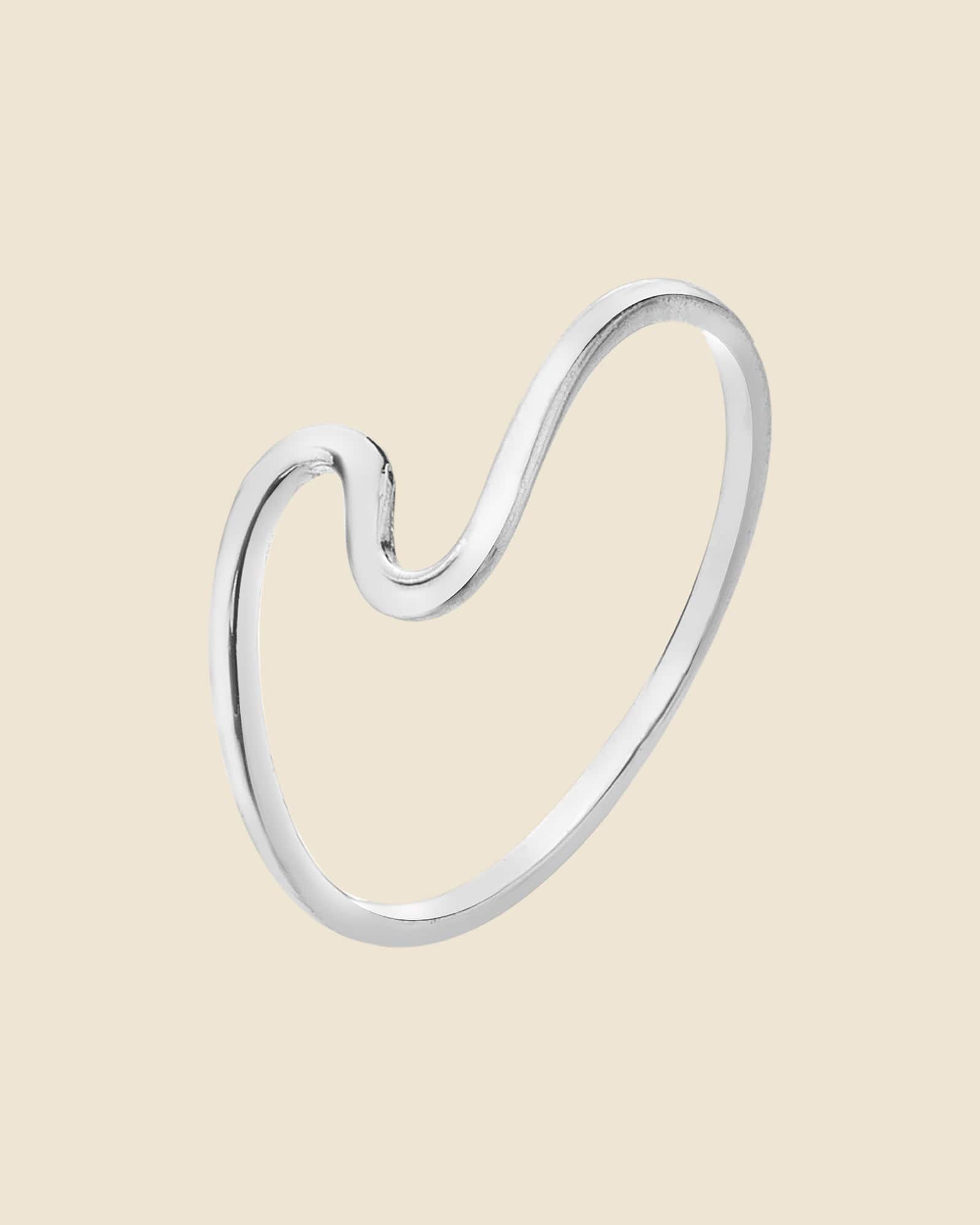 Sterling Silver Dainty Swirl Ring