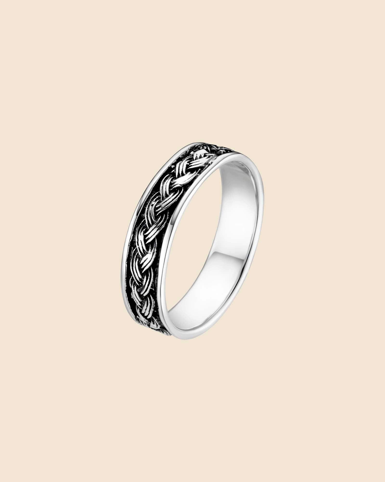 Sterling Silver Braided Band Ring