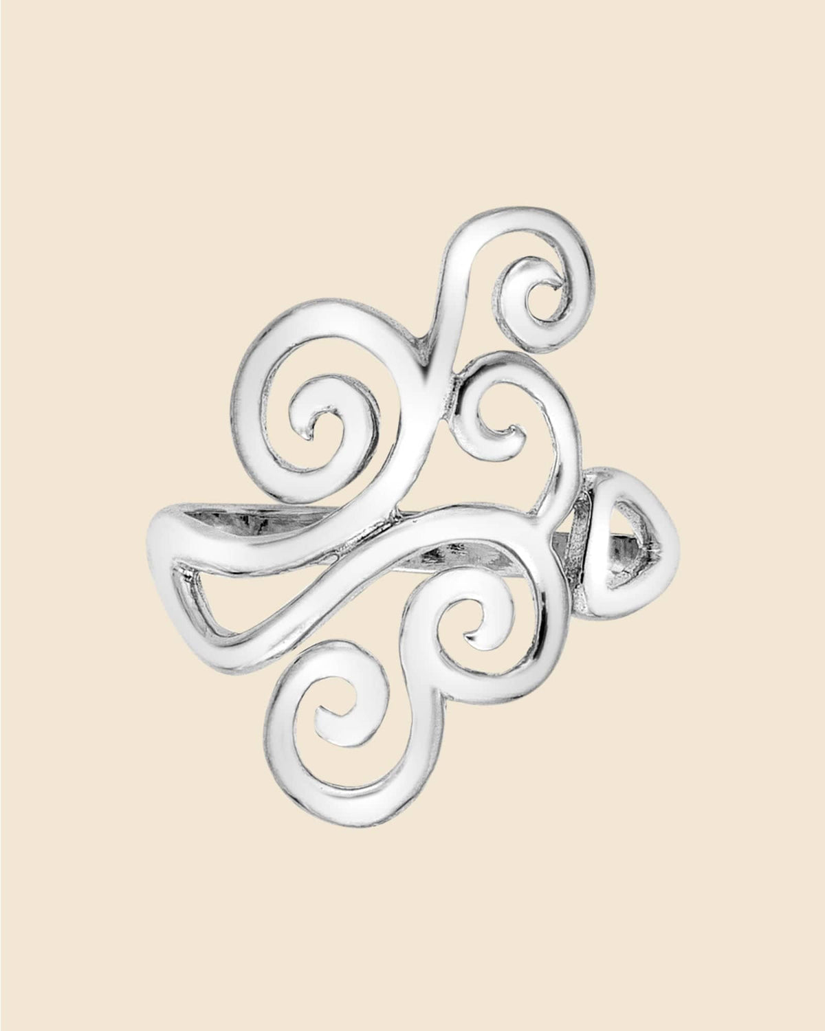 Sterling Silver Swirl Ring
