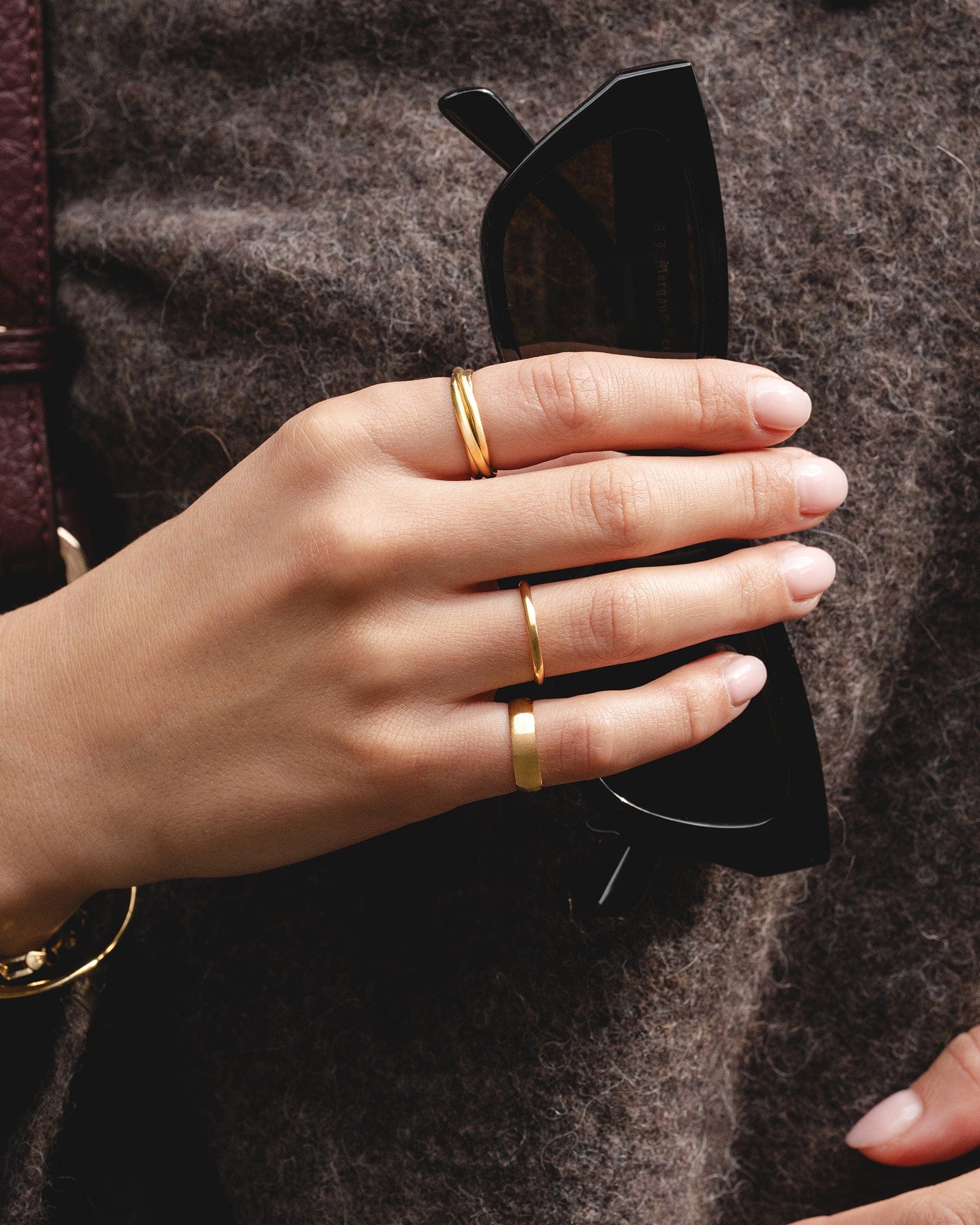 Gold Plated 3x2mm Russian Wedding Band Ring