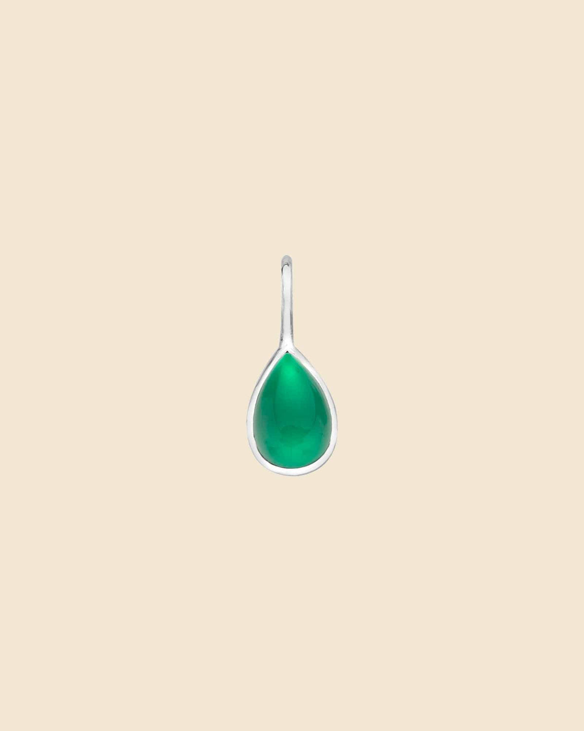Sterling Silver Mini Teardrop Gemstone Pendant