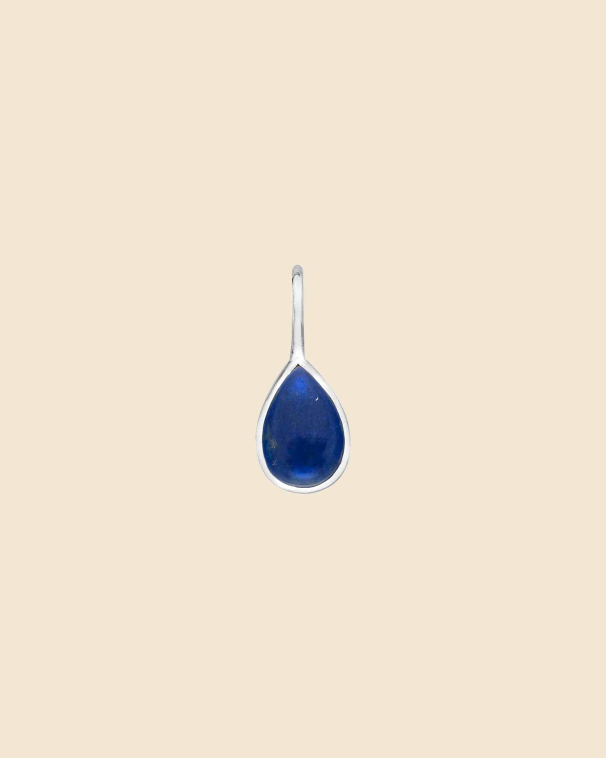 Sterling Silver Mini Teardrop Gemstone Pendant