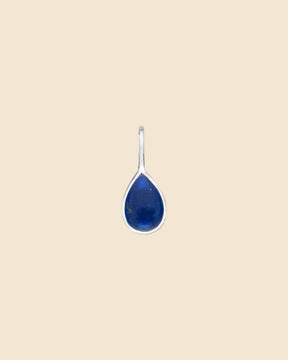 Sterling Silver Mini Teardrop Gemstone Pendant