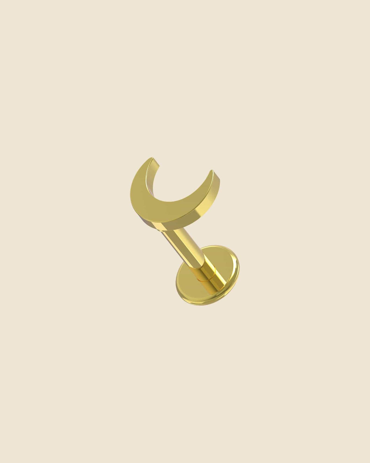 Surgical Steel Simple Moon Labret