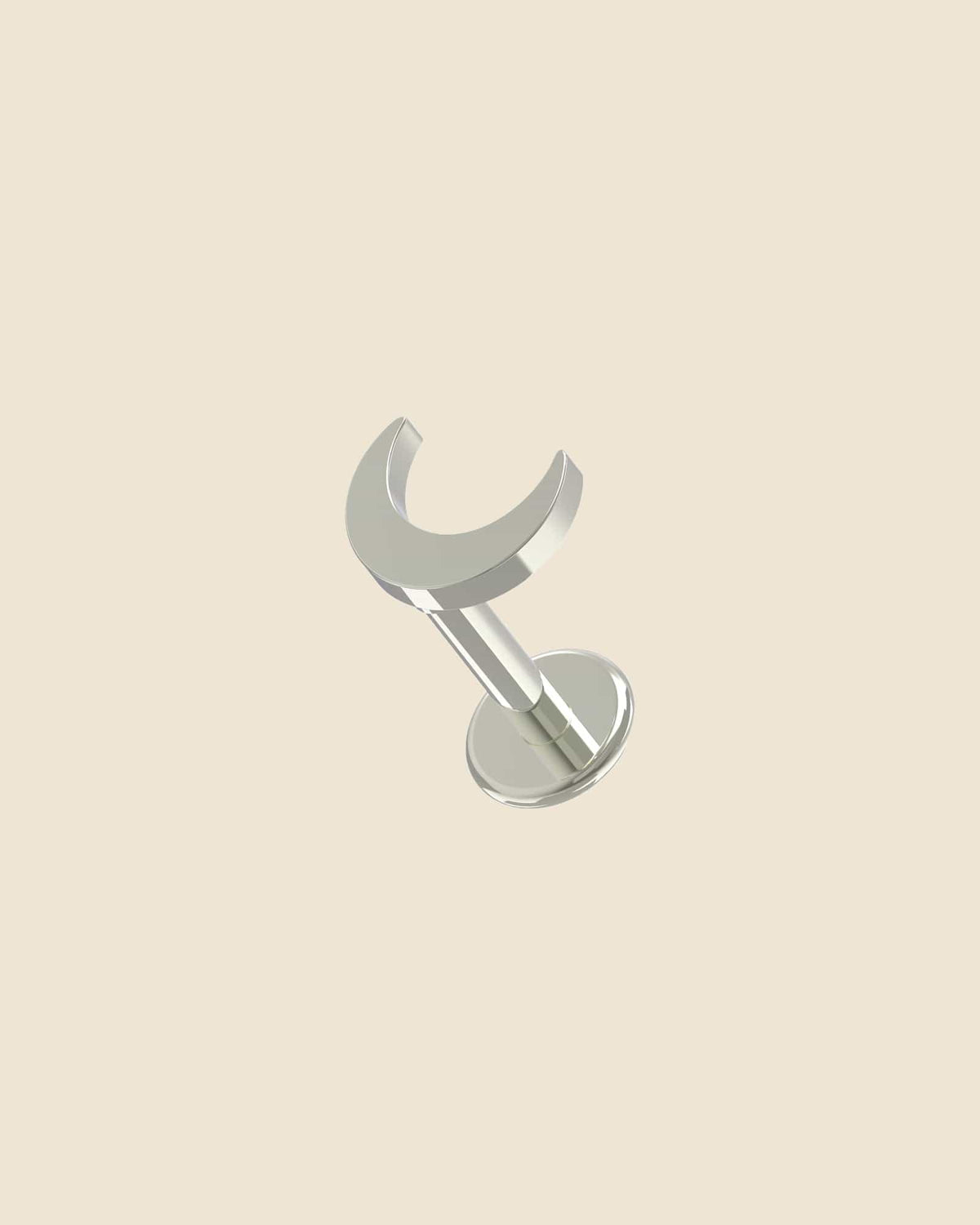 Surgical Steel Simple Moon Labret