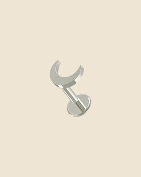 Surgical Steel Simple Moon Labret
