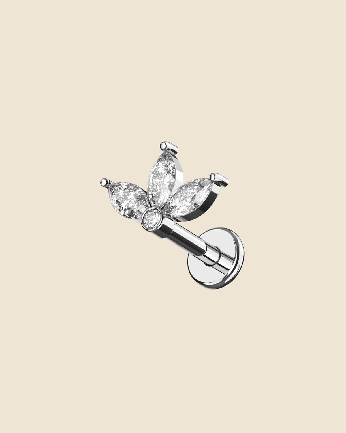 Surgical Steel Marquise Trio Labret