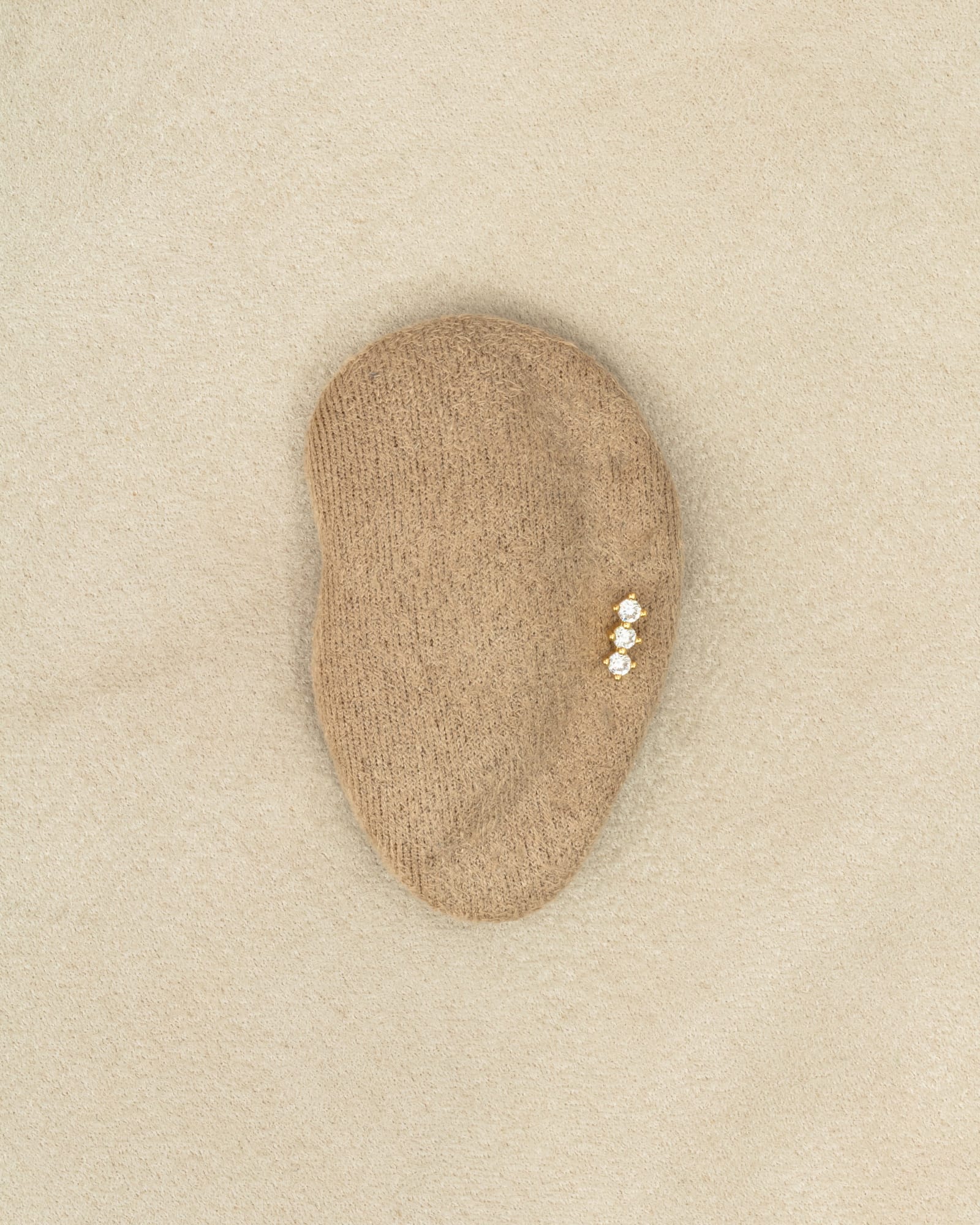 Surgical Steel Three Stone Labret