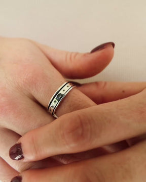 Sterling Silver Star Spinner Ring