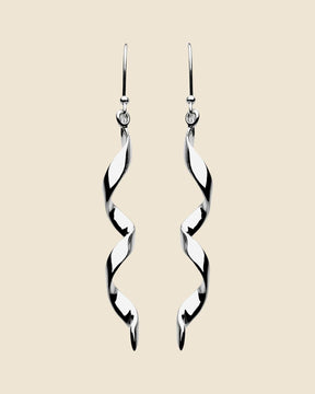 Sterling Silver Spiral Earrings