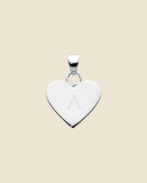 Sterling Silver Heart Letter Pendants (Choose your letter)