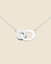 Sterling Silver Interlinked Circle Necklace