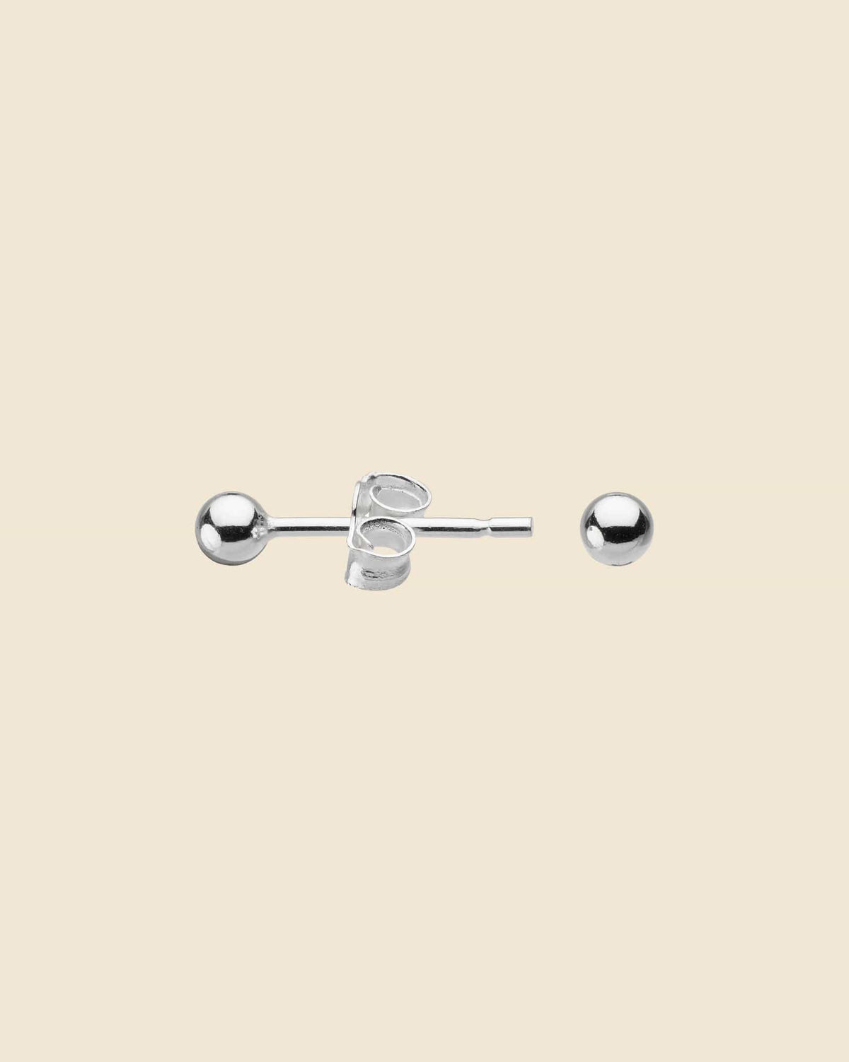Sterling Silver 3mm Bead Studs