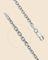 Sterling Silver Heavy Diamond Cut Belcher Chain