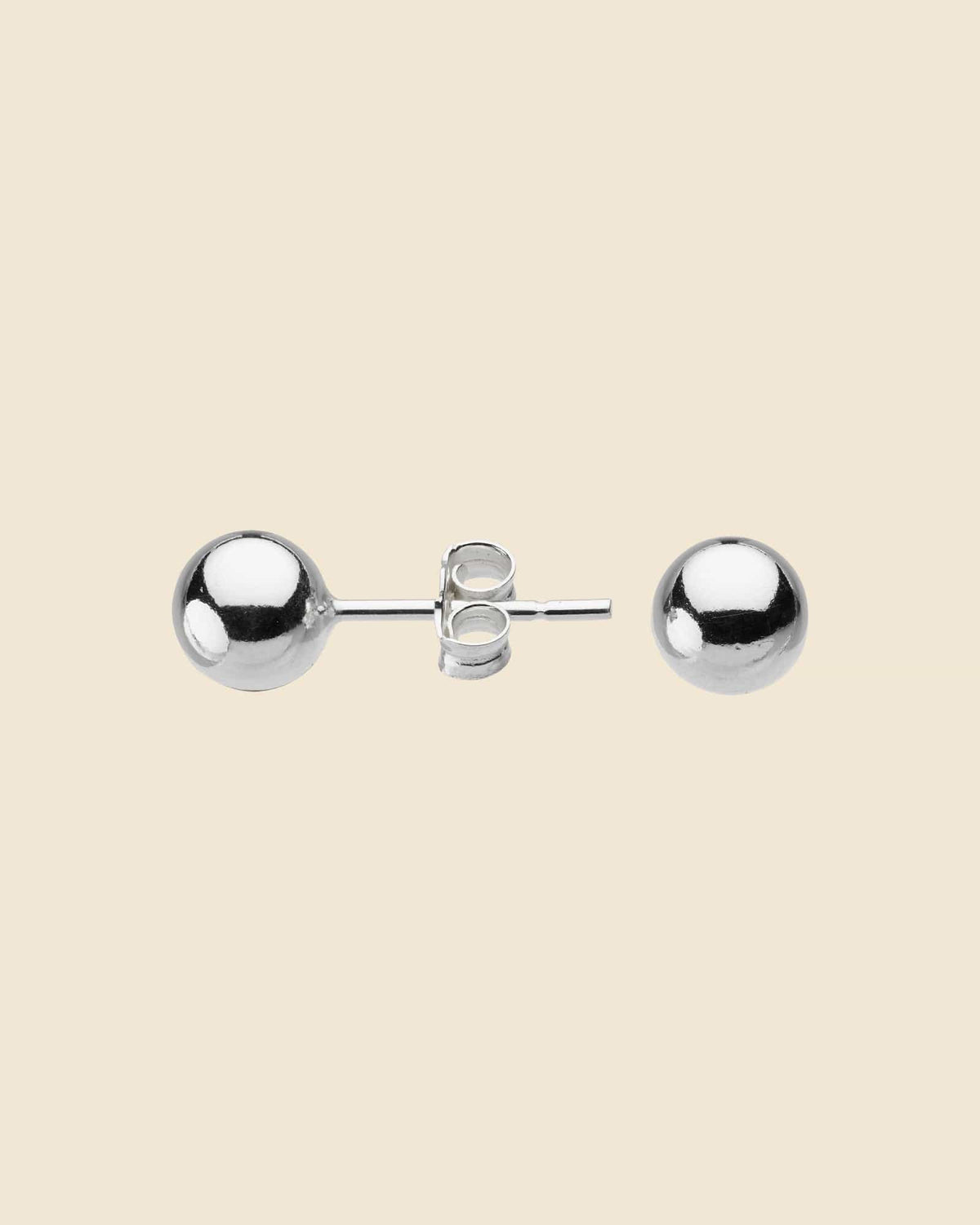 Sterling Silver 6mm Bead Studs