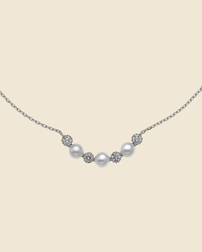 Sterling Silver and Freshwater Pearl Grace Necklace
