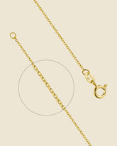Gold Plated Round Link Sparkle Chain