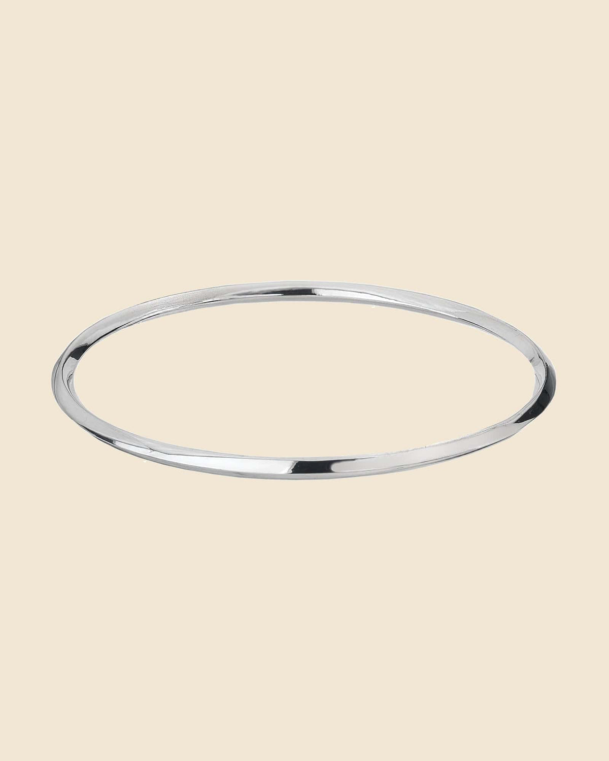 Sterling Silver Tapered Thomas Bangle