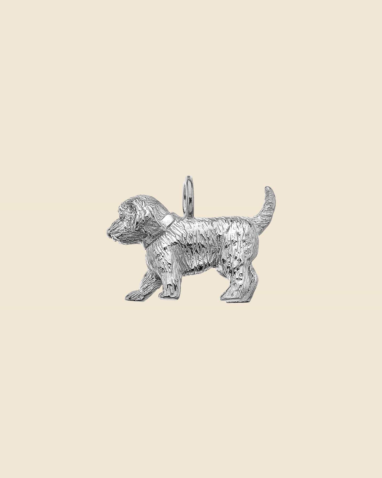 Sterling Silver Cockapoo Pendant