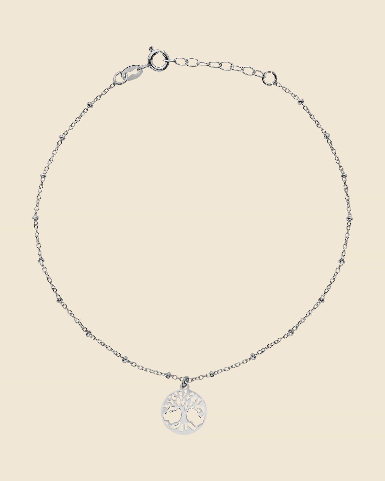 Sterling Silver Tree of Life Anklet