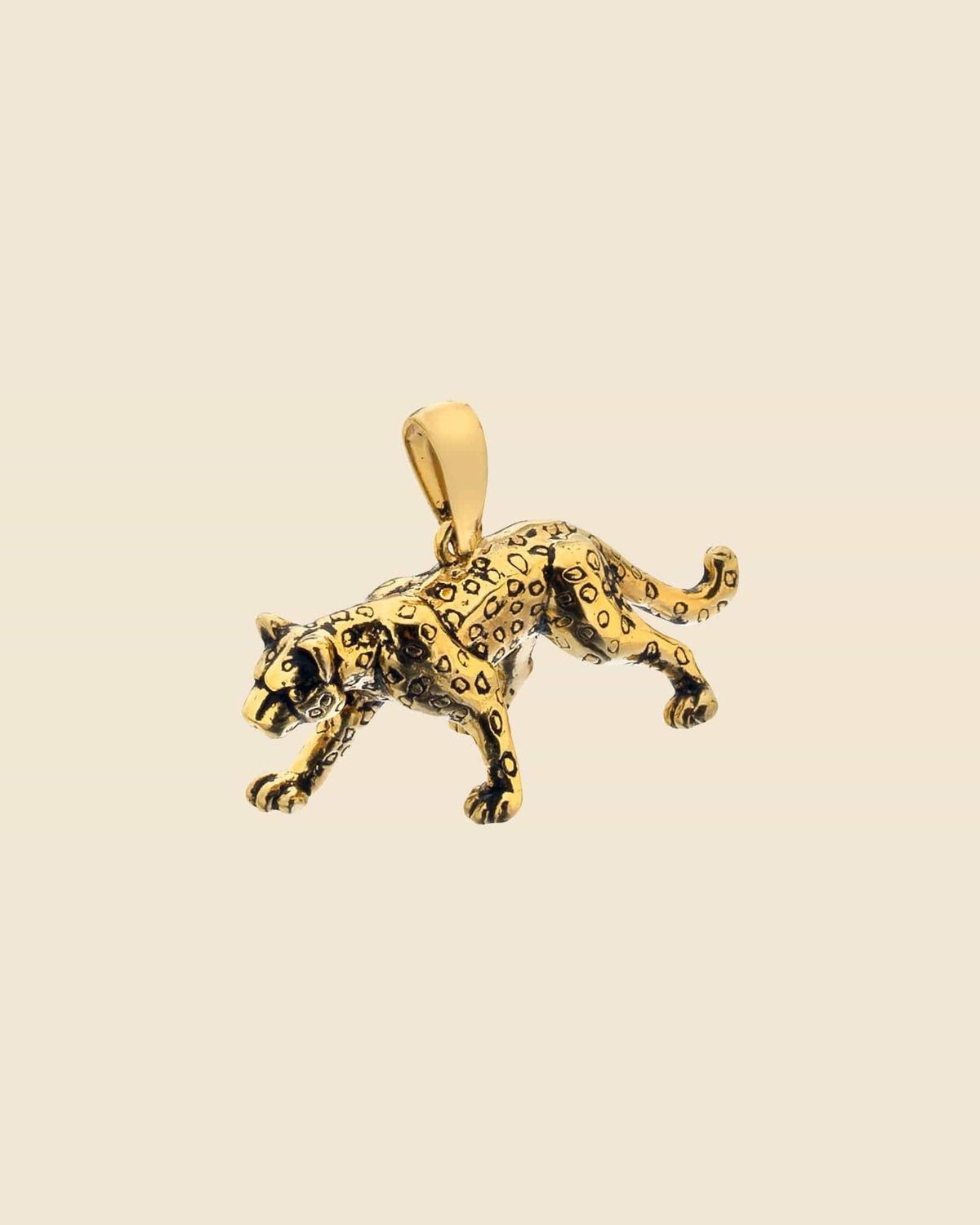 Gold Plated Leopard Pendant