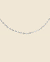 Sterling Silver Flat Star Link Necklace