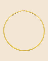 Gold Plated Fine Herringbone Necklace