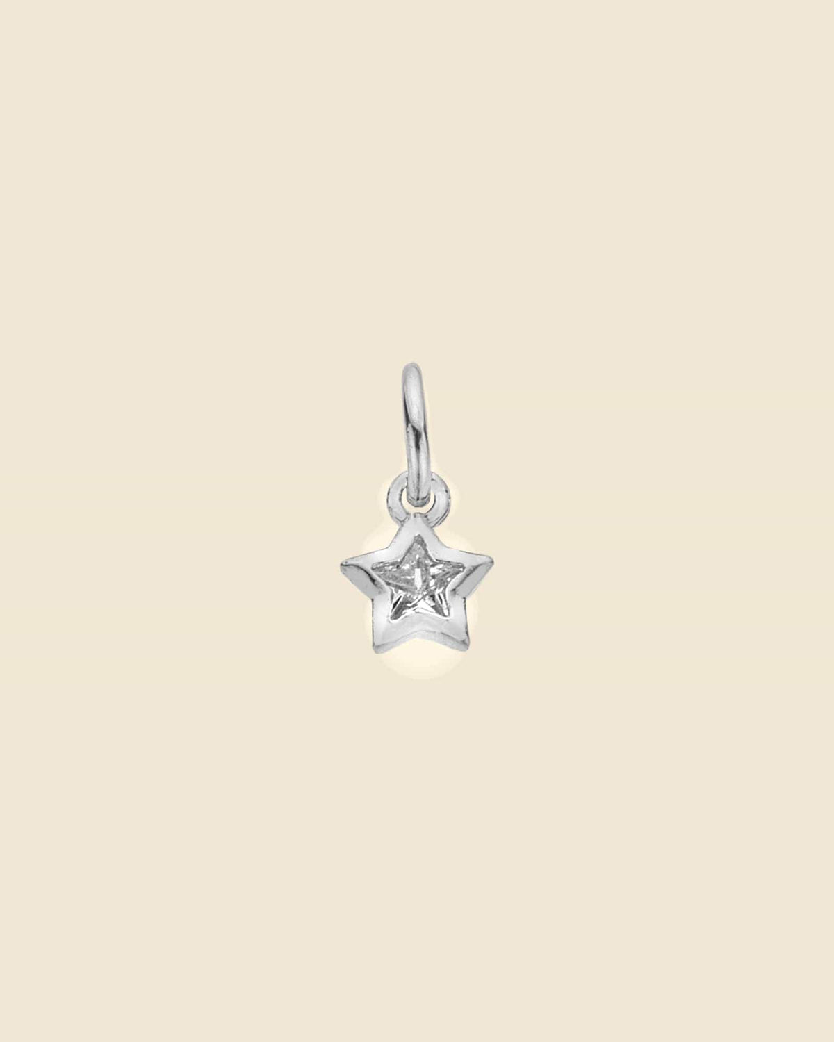 Sterling Silver and Cubic Zirconia Mini Star Pendant