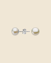 8mm White Freshwater Pearl and Sterling Silver Studs