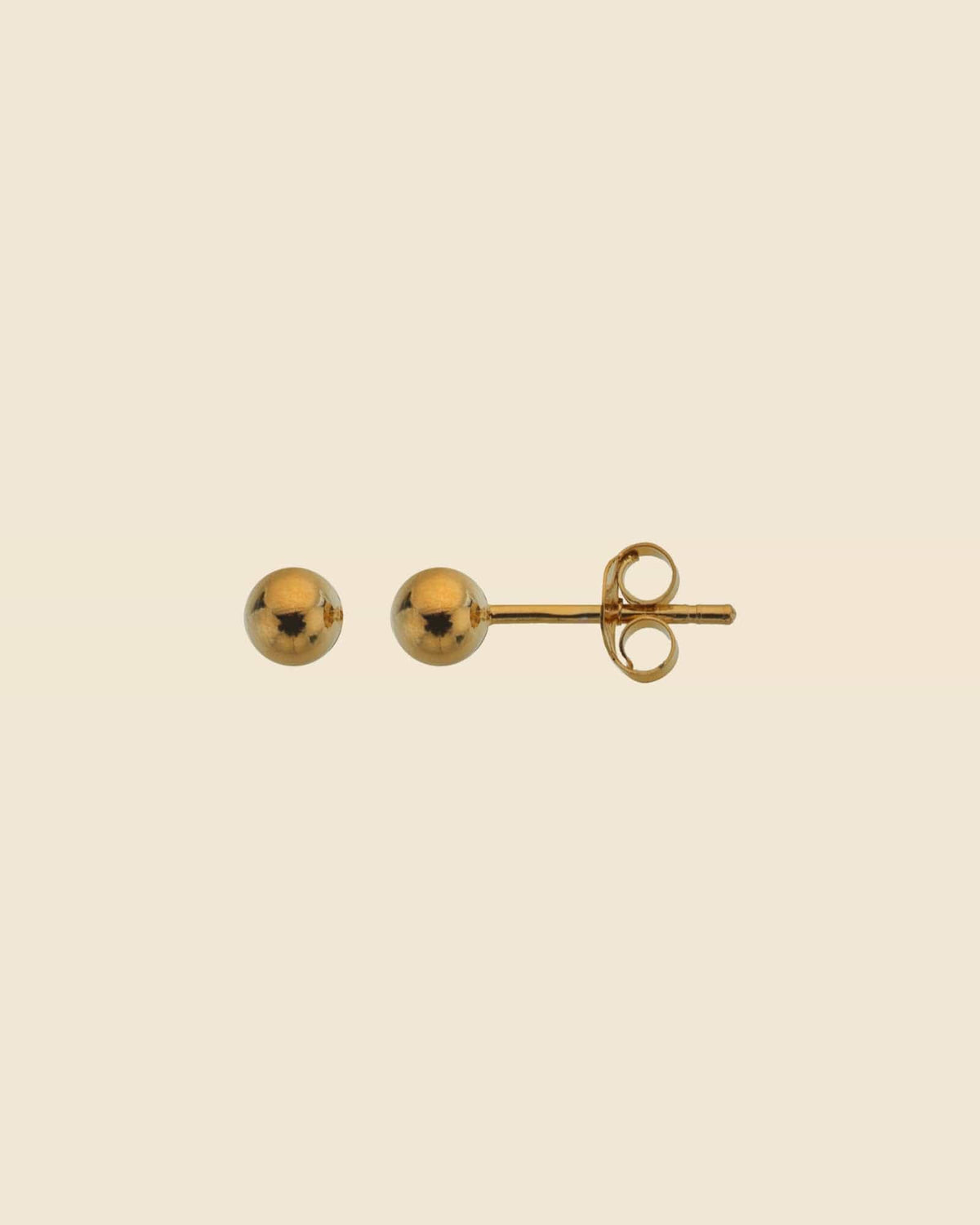 Gold Plated 4mm Ball Studs