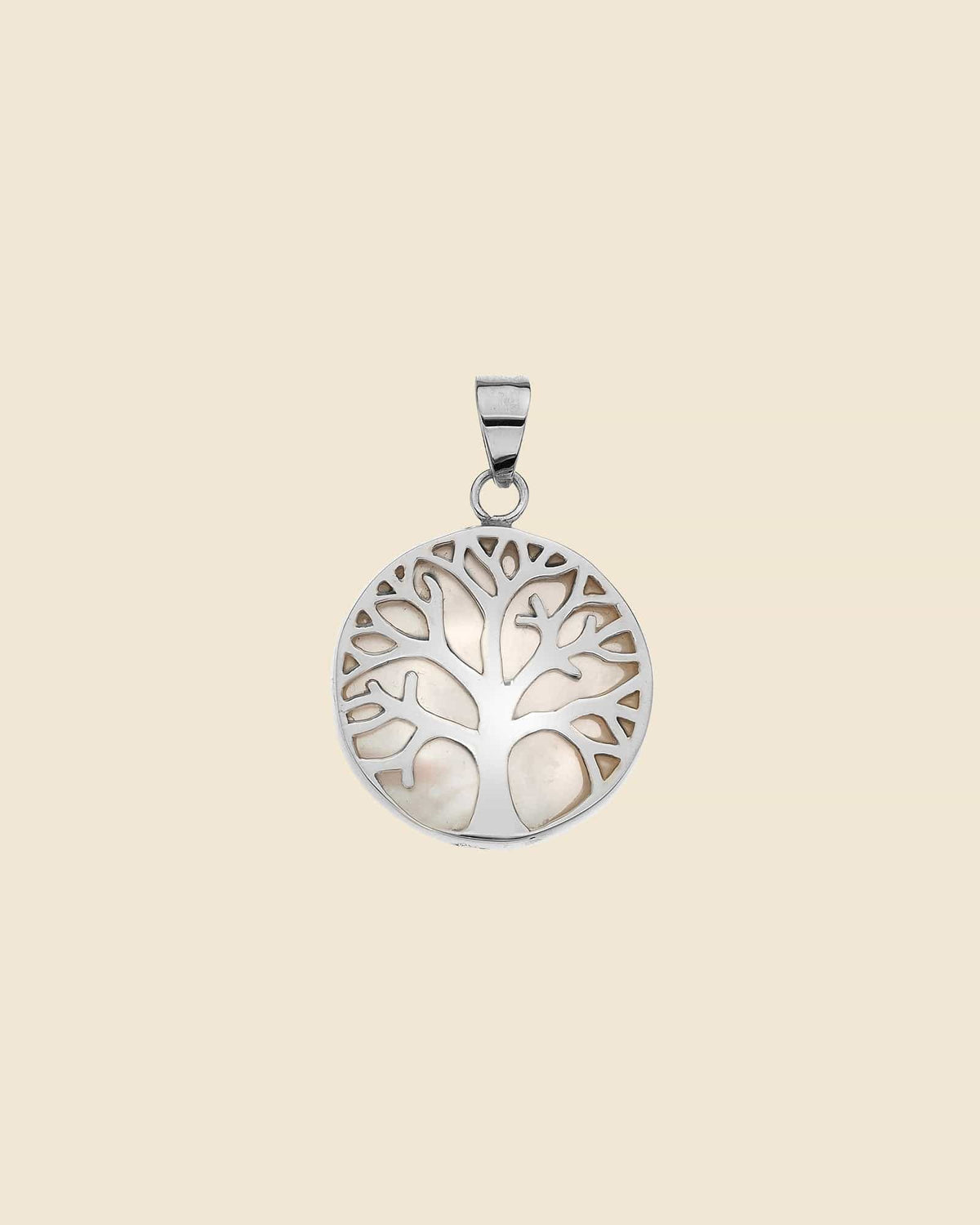 Sterling Silver and Mother of Pearl Tree of Life Pendant