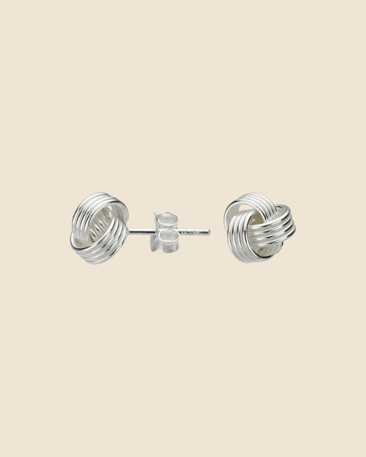 Sterling Silver Knot Studs